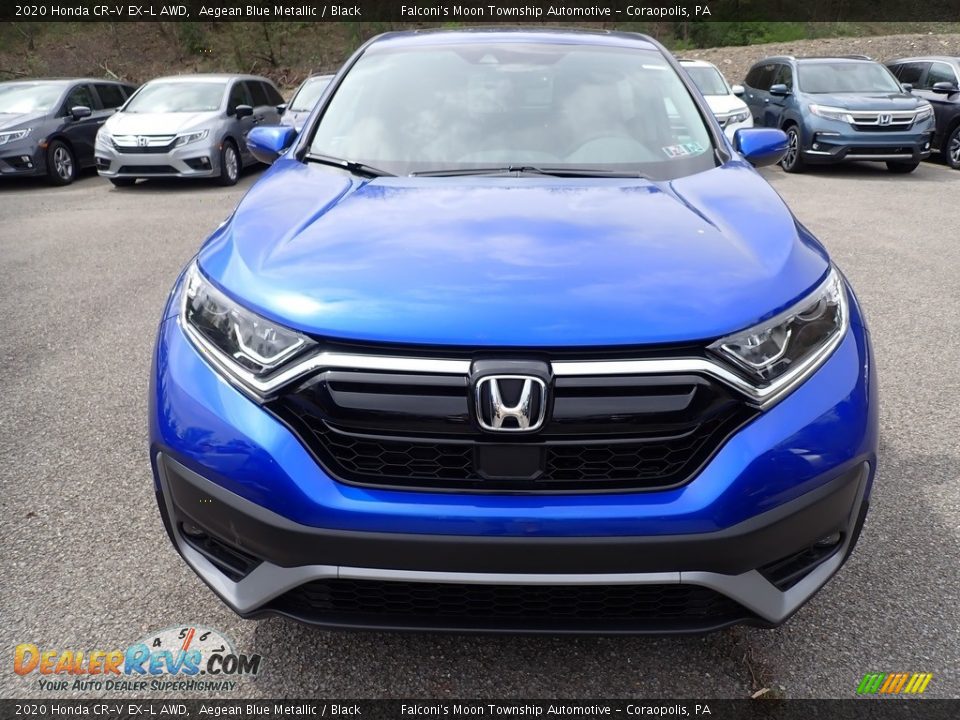 Aegean Blue Metallic 2020 Honda CR-V EX-L AWD Photo #7