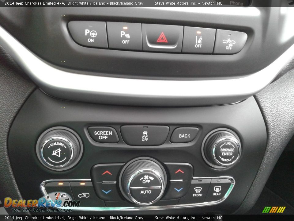 2014 Jeep Cherokee Limited 4x4 Bright White / Iceland - Black/Iceland Gray Photo #27