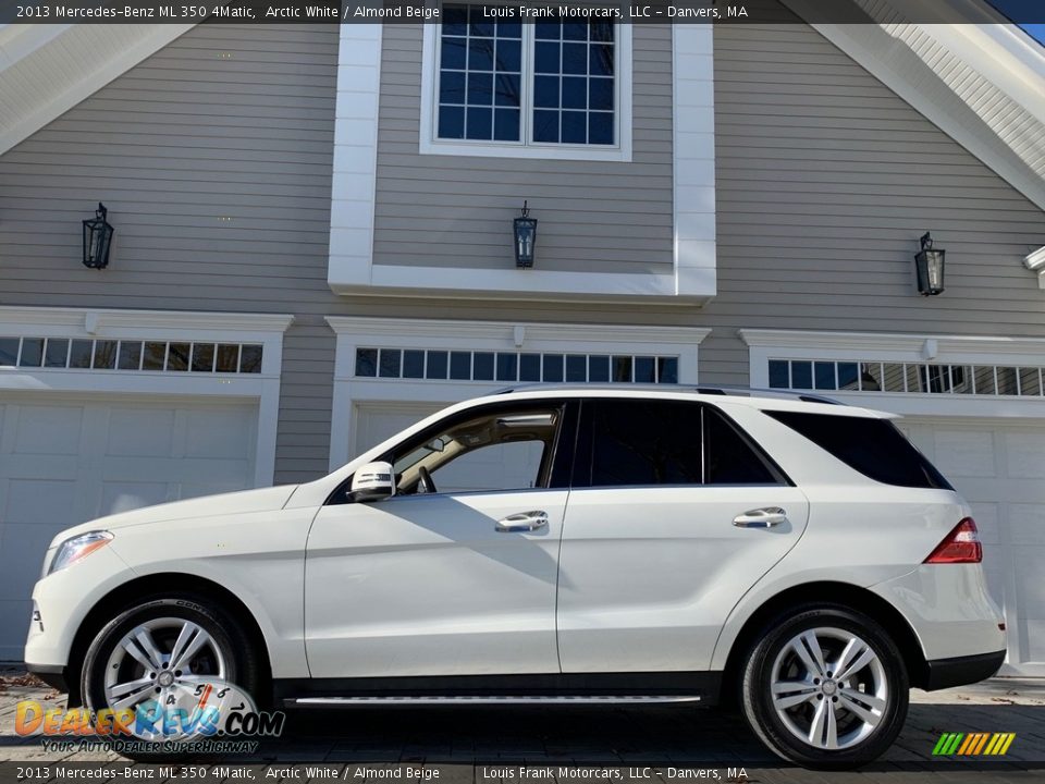 2013 Mercedes-Benz ML 350 4Matic Arctic White / Almond Beige Photo #2