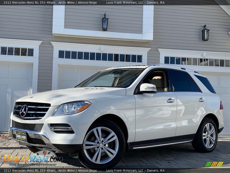 2013 Mercedes-Benz ML 350 4Matic Arctic White / Almond Beige Photo #3