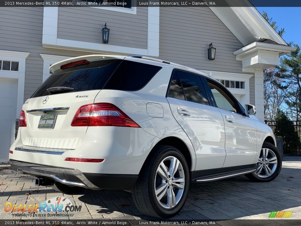 2013 Mercedes-Benz ML 350 4Matic Arctic White / Almond Beige Photo #4