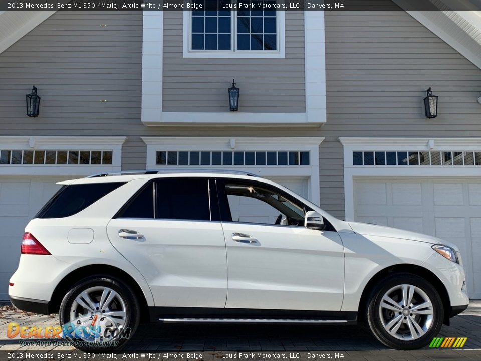 2013 Mercedes-Benz ML 350 4Matic Arctic White / Almond Beige Photo #7