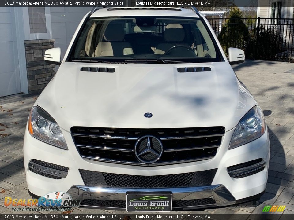 2013 Mercedes-Benz ML 350 4Matic Arctic White / Almond Beige Photo #8