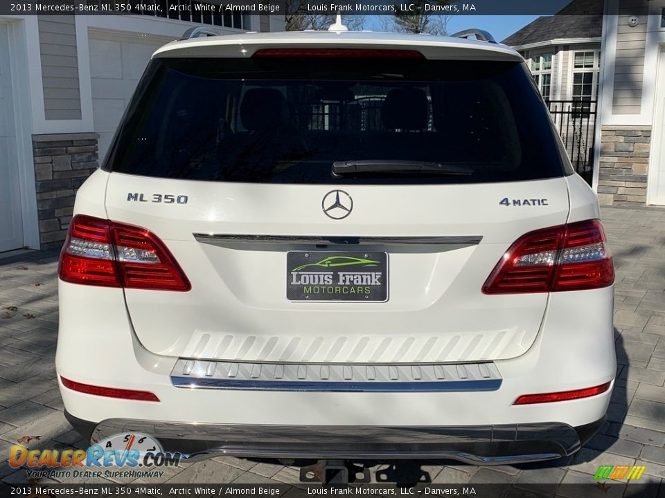 2013 Mercedes-Benz ML 350 4Matic Arctic White / Almond Beige Photo #9