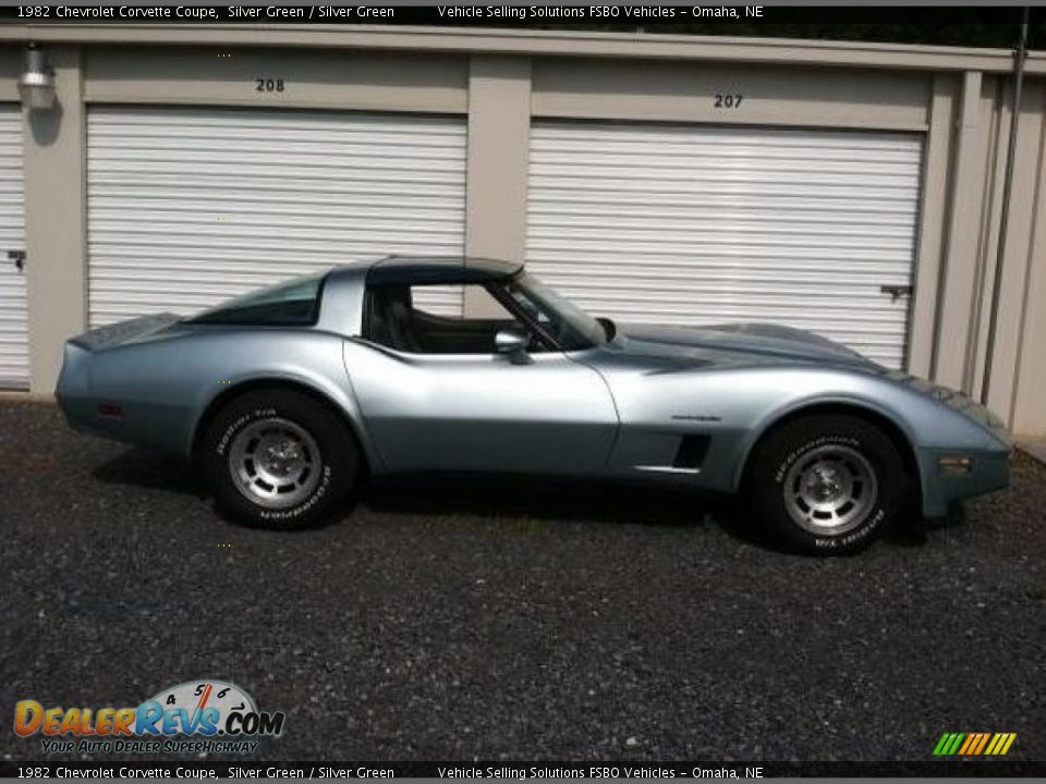 1982 Chevrolet Corvette Coupe Silver Green / Silver Green Photo #2