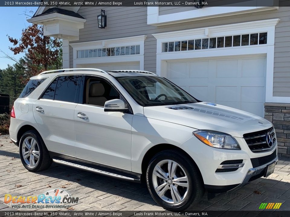2013 Mercedes-Benz ML 350 4Matic Arctic White / Almond Beige Photo #18