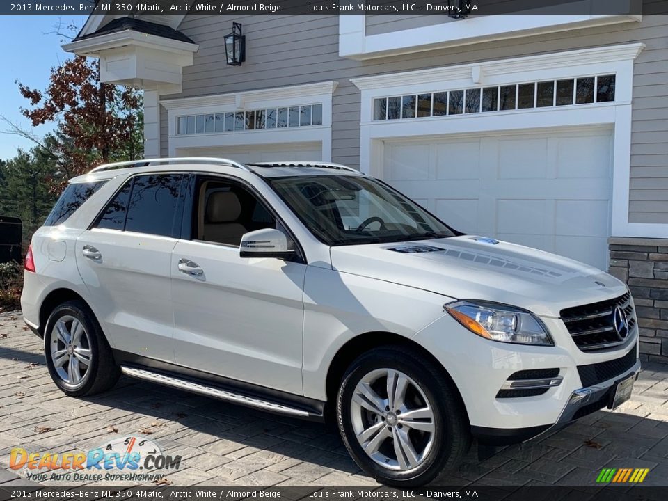 2013 Mercedes-Benz ML 350 4Matic Arctic White / Almond Beige Photo #18