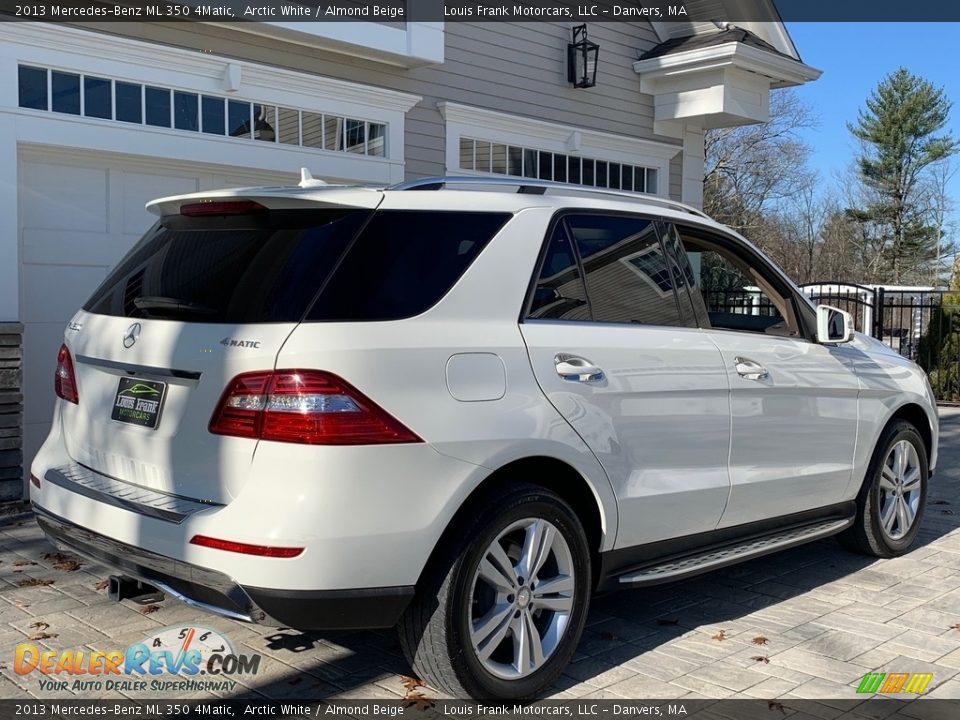 2013 Mercedes-Benz ML 350 4Matic Arctic White / Almond Beige Photo #20