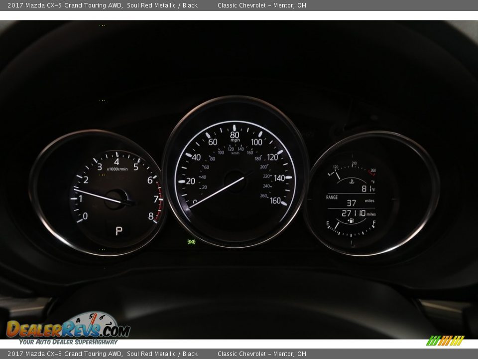 2017 Mazda CX-5 Grand Touring AWD Soul Red Metallic / Black Photo #8
