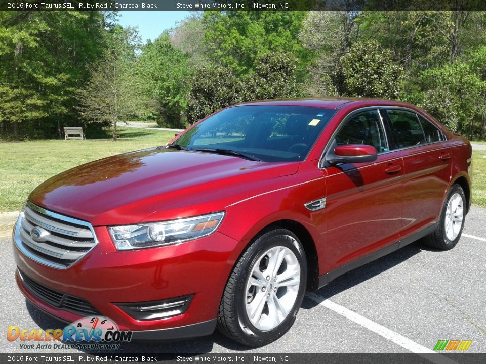 2016 Ford Taurus SEL Ruby Red / Charcoal Black Photo #2