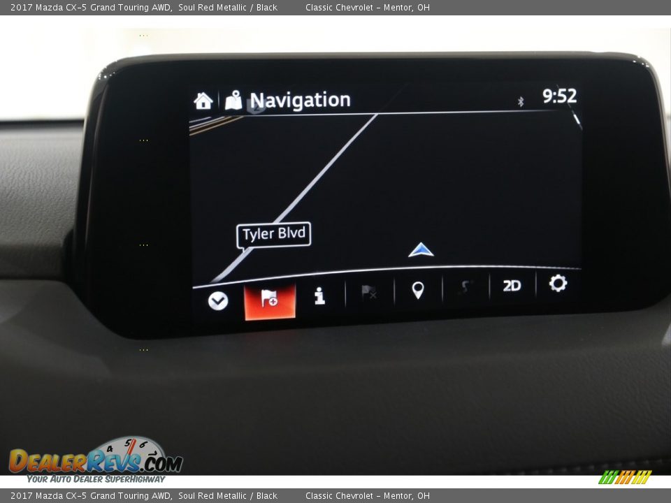 2017 Mazda CX-5 Grand Touring AWD Soul Red Metallic / Black Photo #13