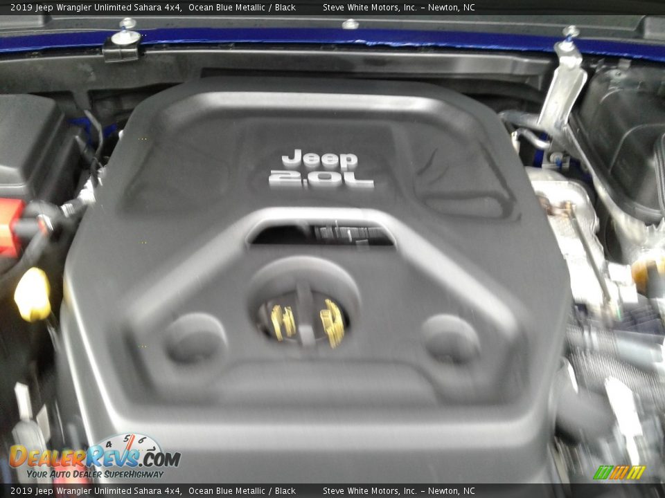 2019 Jeep Wrangler Unlimited Sahara 4x4 Ocean Blue Metallic / Black Photo #9