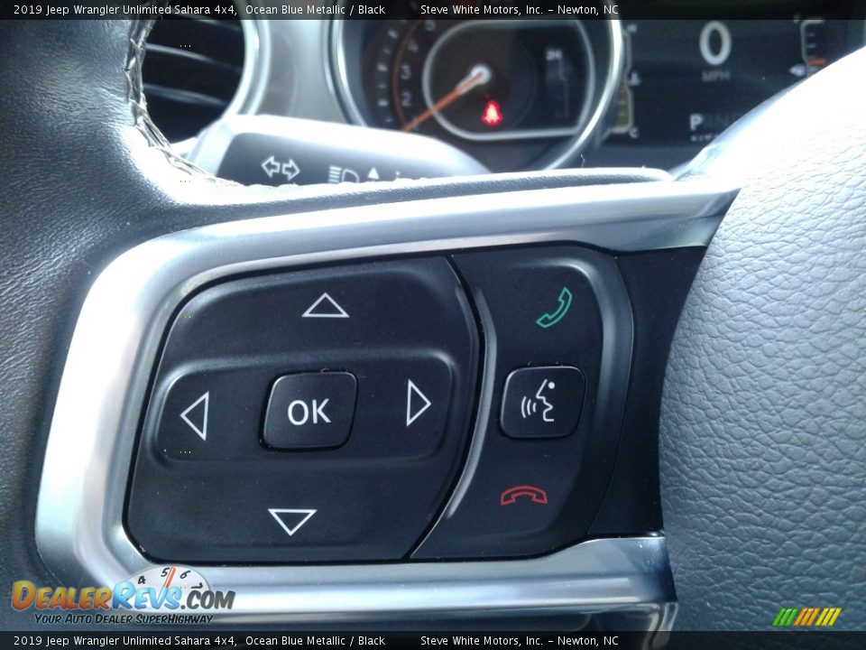 2019 Jeep Wrangler Unlimited Sahara 4x4 Ocean Blue Metallic / Black Photo #18