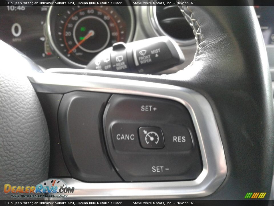 2019 Jeep Wrangler Unlimited Sahara 4x4 Ocean Blue Metallic / Black Photo #19