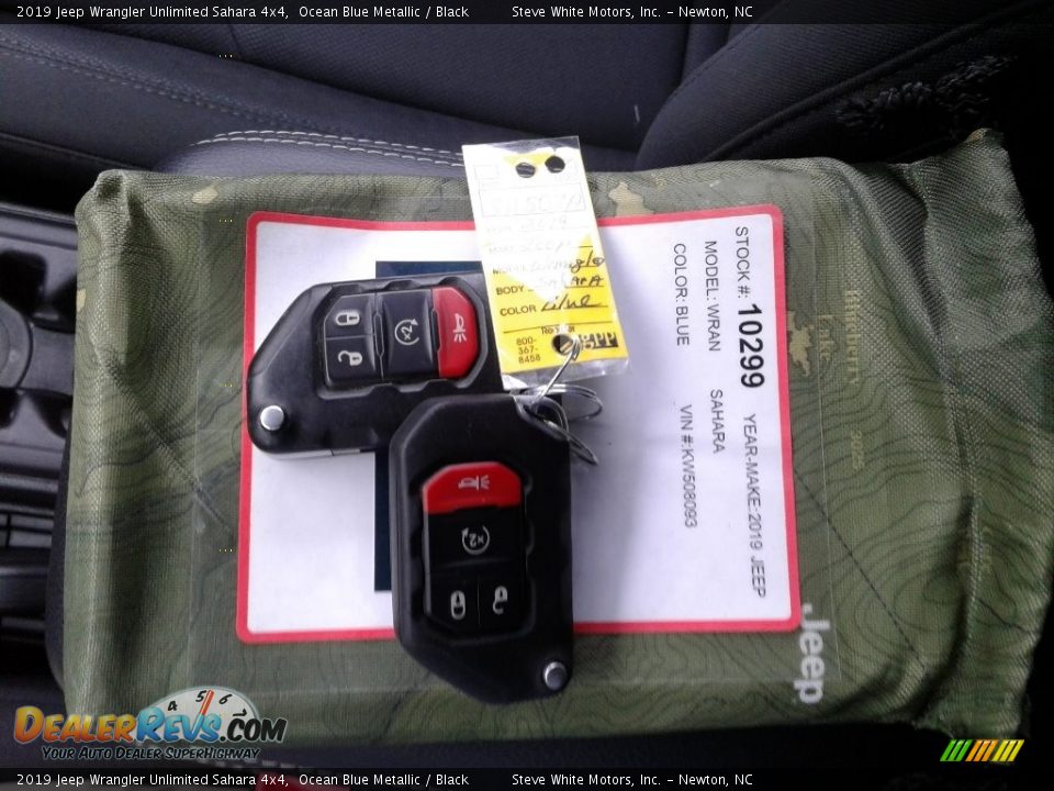 2019 Jeep Wrangler Unlimited Sahara 4x4 Ocean Blue Metallic / Black Photo #27