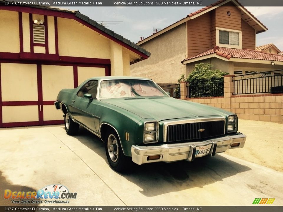 1977 Chevrolet El Camino Medium Green Metallic / Tan Photo #6