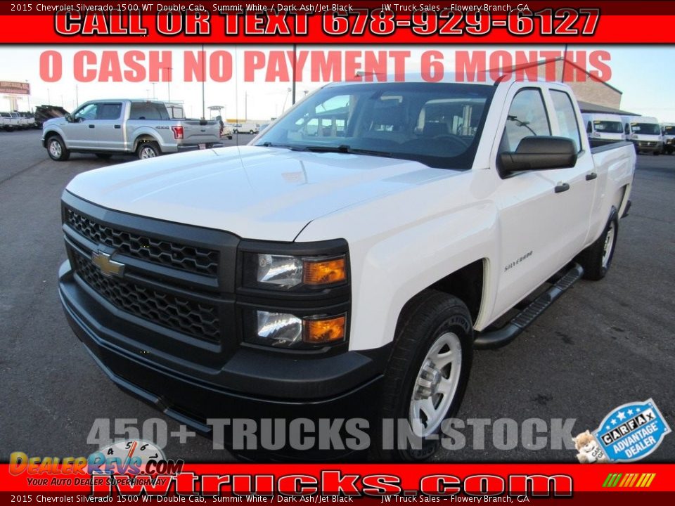 2015 Chevrolet Silverado 1500 WT Double Cab Summit White / Dark Ash/Jet Black Photo #1