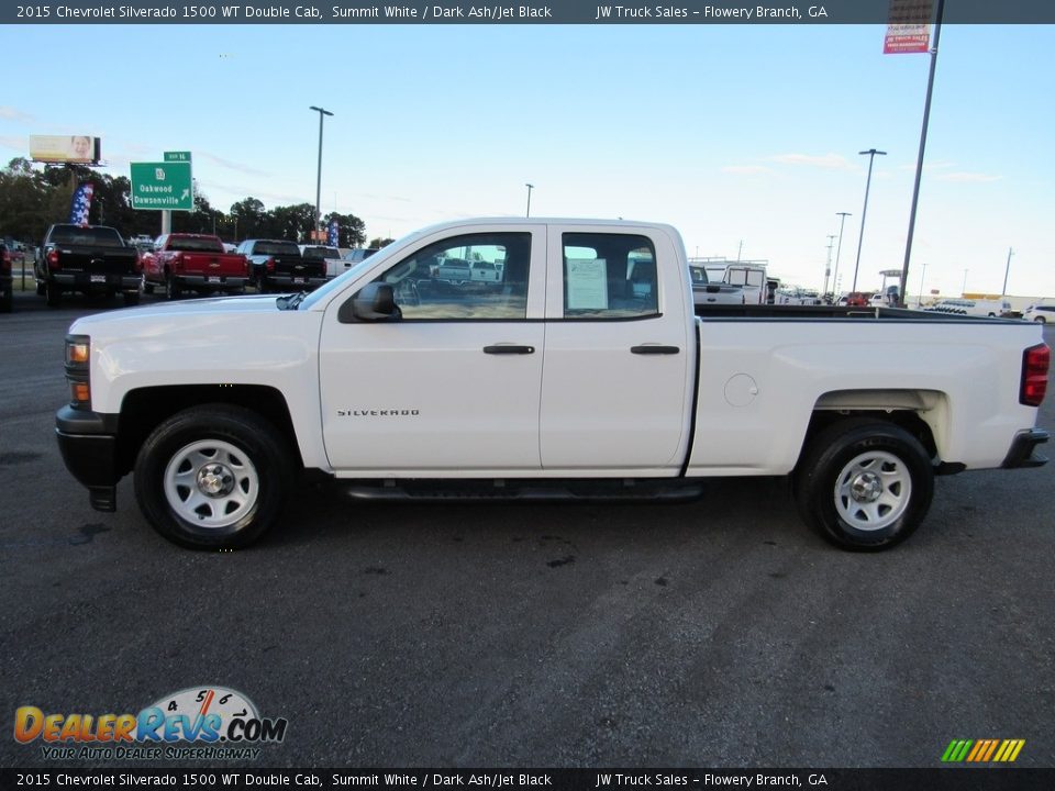 2015 Chevrolet Silverado 1500 WT Double Cab Summit White / Dark Ash/Jet Black Photo #2