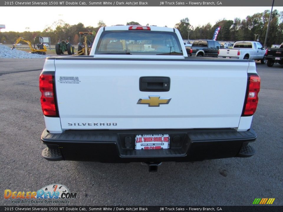 2015 Chevrolet Silverado 1500 WT Double Cab Summit White / Dark Ash/Jet Black Photo #4