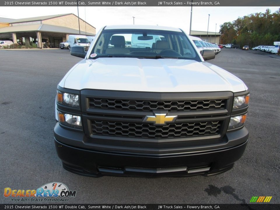 2015 Chevrolet Silverado 1500 WT Double Cab Summit White / Dark Ash/Jet Black Photo #8