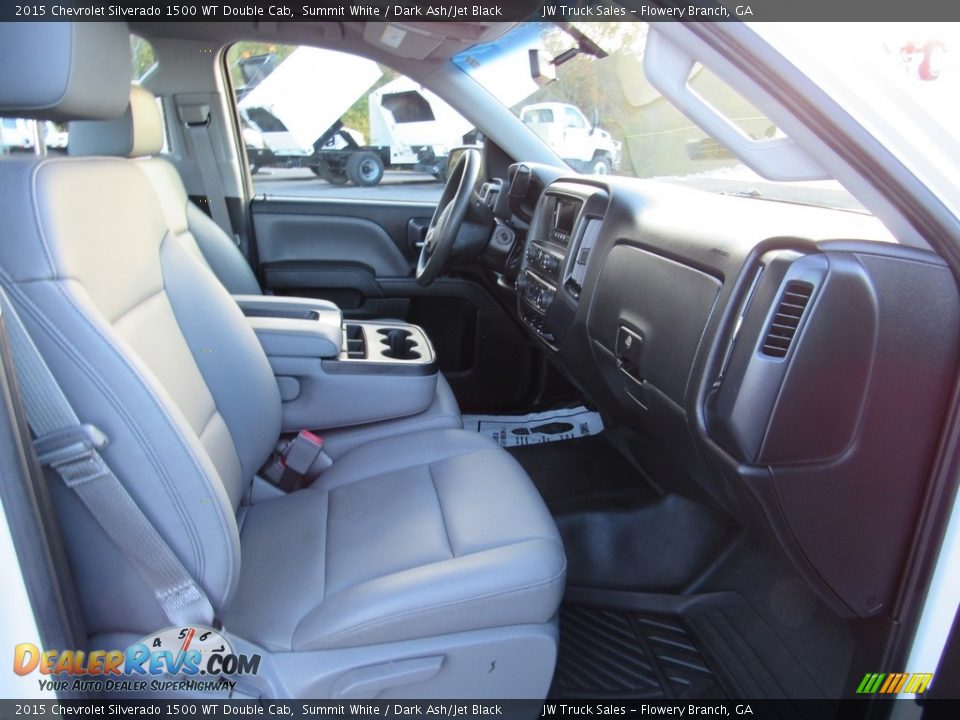 2015 Chevrolet Silverado 1500 WT Double Cab Summit White / Dark Ash/Jet Black Photo #12
