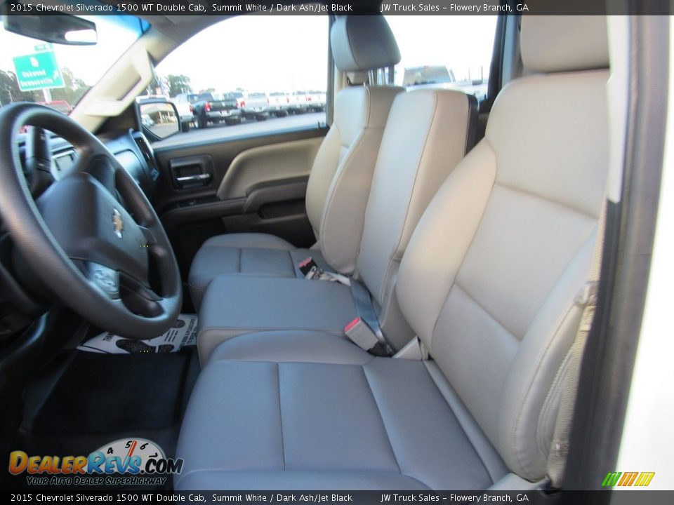 2015 Chevrolet Silverado 1500 WT Double Cab Summit White / Dark Ash/Jet Black Photo #17
