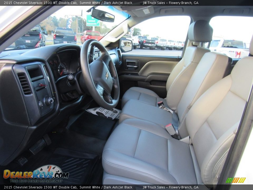 2015 Chevrolet Silverado 1500 WT Double Cab Summit White / Dark Ash/Jet Black Photo #18