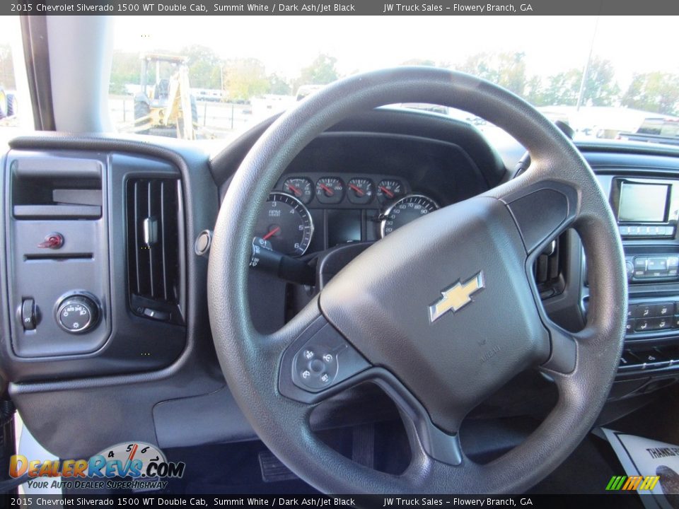 2015 Chevrolet Silverado 1500 WT Double Cab Summit White / Dark Ash/Jet Black Photo #20