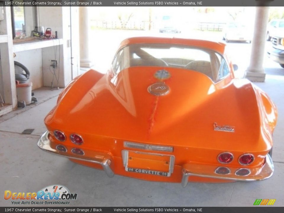 1967 Chevrolet Corvette Stingray Sunset Orange / Black Photo #4