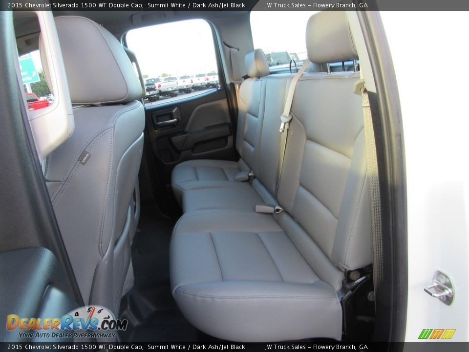 2015 Chevrolet Silverado 1500 WT Double Cab Summit White / Dark Ash/Jet Black Photo #24