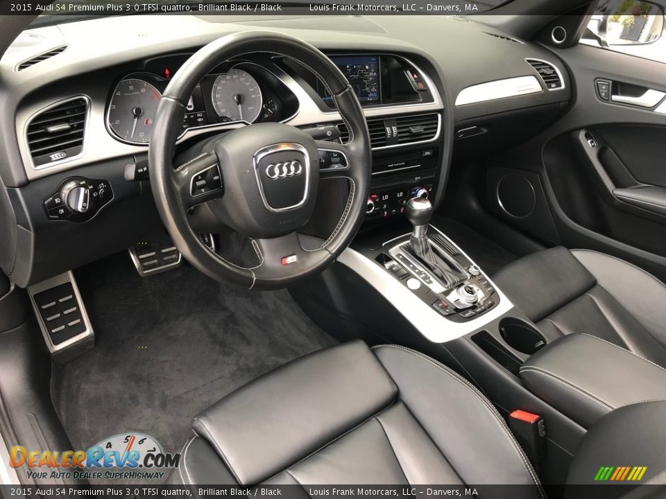 Black Interior - 2015 Audi S4 Premium Plus 3.0 TFSI quattro Photo #10