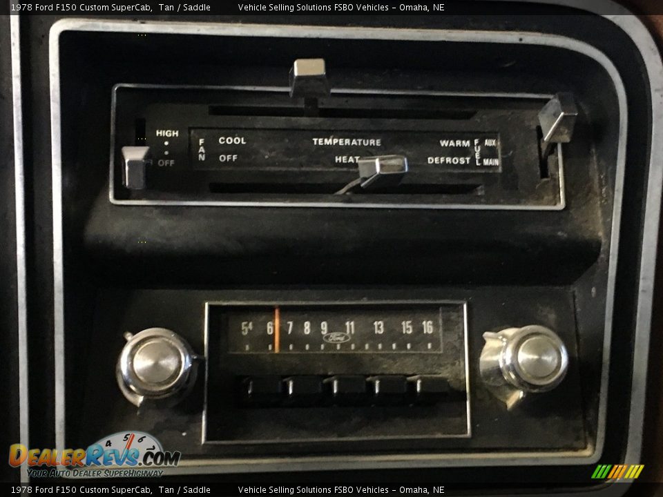 Controls of 1978 Ford F150 Custom SuperCab Photo #4