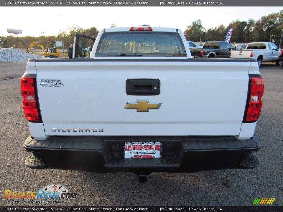 2015 Chevrolet Silverado 1500 WT Double Cab Summit White / Dark Ash/Jet Black Photo #30