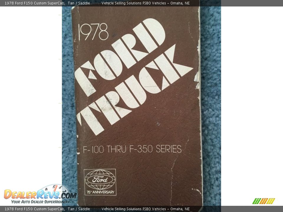 Books/Manuals of 1978 Ford F150 Custom SuperCab Photo #12