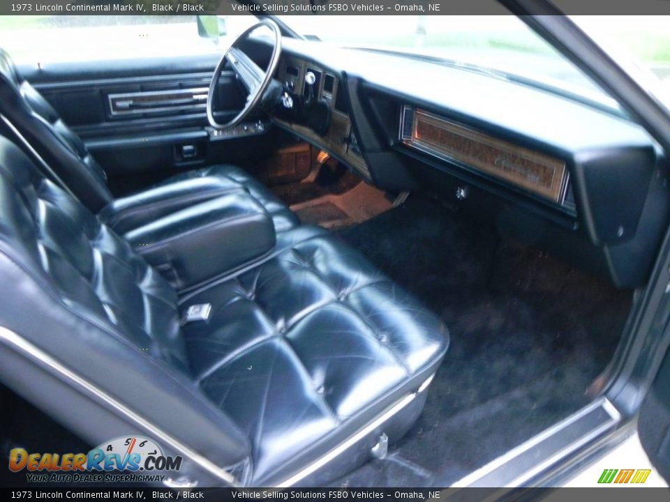 Black Interior - 1973 Lincoln Continental Mark IV Photo #3