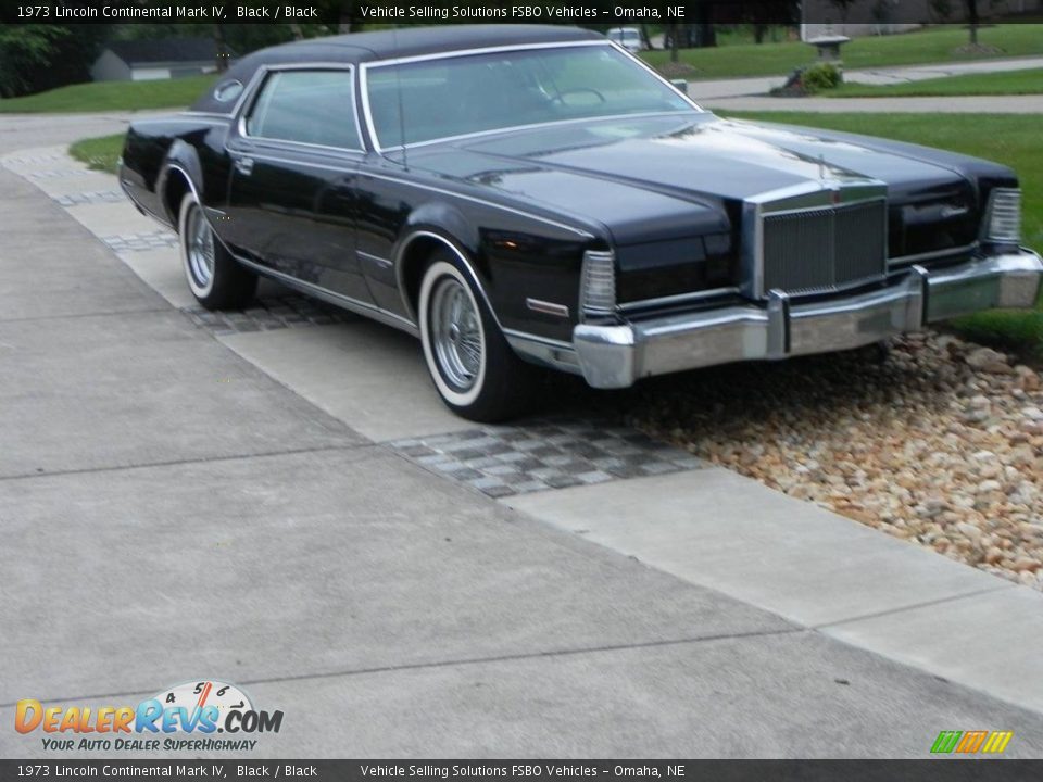 1973 Lincoln Continental Mark IV Black / Black Photo #7