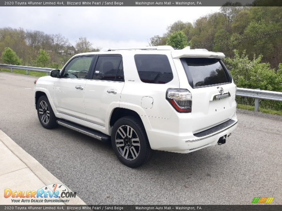2020 Toyota 4Runner Limited 4x4 Blizzard White Pearl / Sand Beige Photo #2