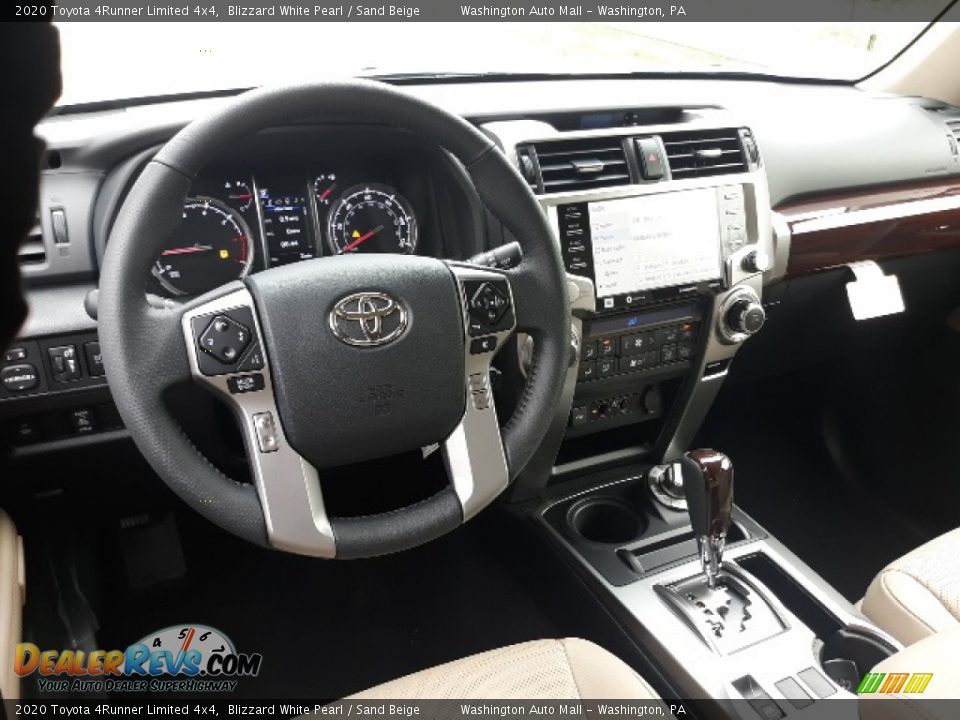 2020 Toyota 4Runner Limited 4x4 Blizzard White Pearl / Sand Beige Photo #3