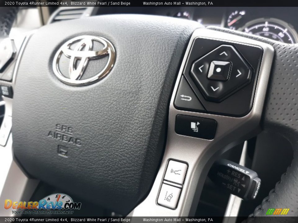 2020 Toyota 4Runner Limited 4x4 Blizzard White Pearl / Sand Beige Photo #5