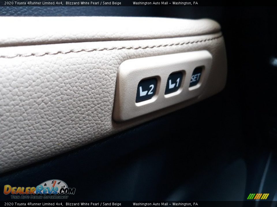 2020 Toyota 4Runner Limited 4x4 Blizzard White Pearl / Sand Beige Photo #9