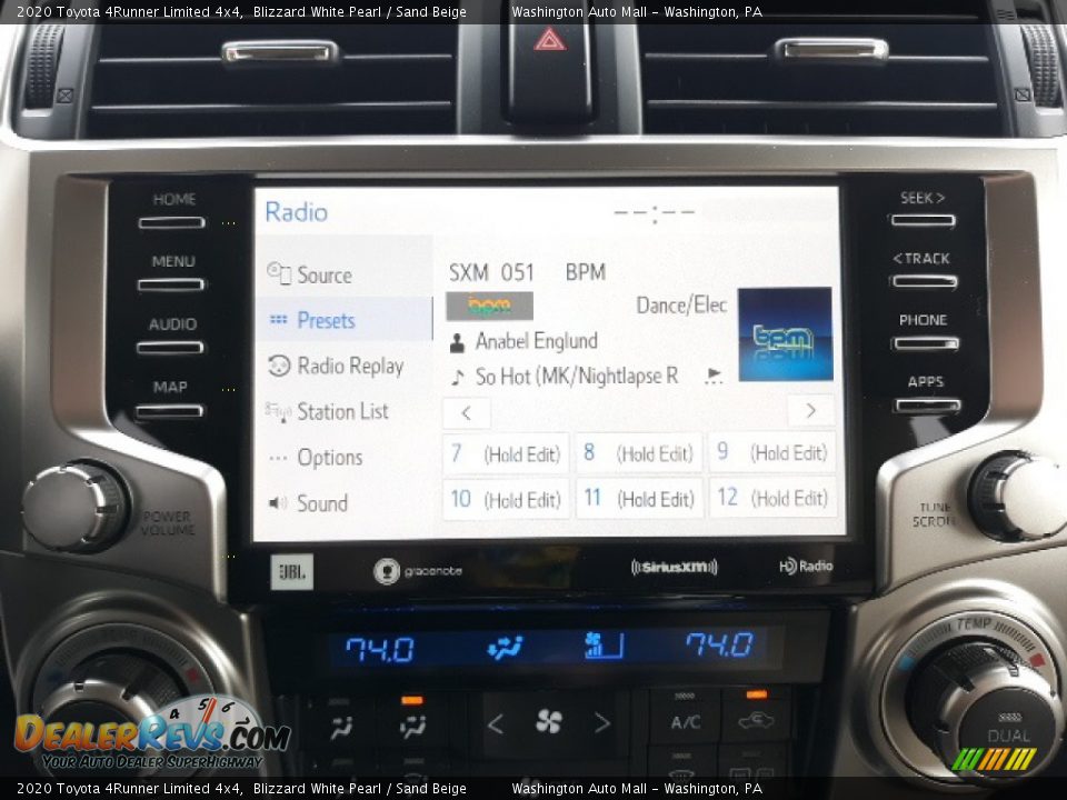 2020 Toyota 4Runner Limited 4x4 Blizzard White Pearl / Sand Beige Photo #13