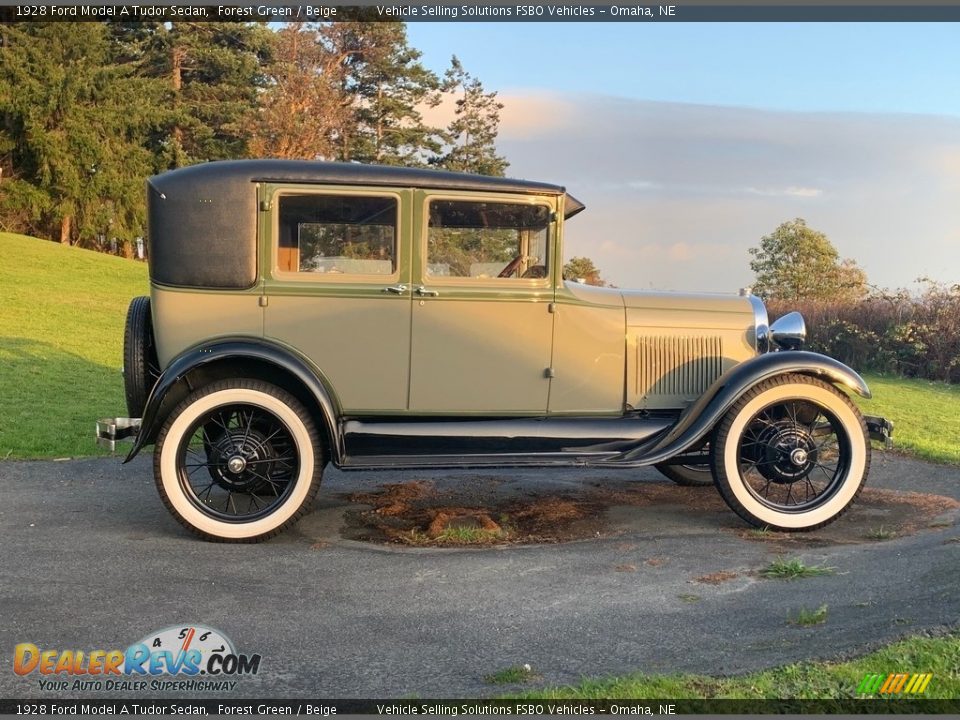 Forest Green 1928 Ford Model A Tudor Sedan Photo #8