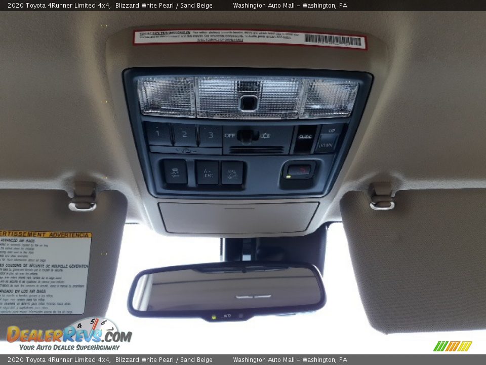 2020 Toyota 4Runner Limited 4x4 Blizzard White Pearl / Sand Beige Photo #24