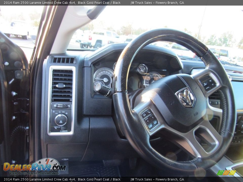 2014 Ram 2500 Laramie Limited Crew Cab 4x4 Black Gold Pearl Coat / Black Photo #20