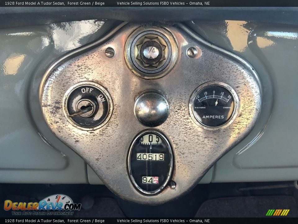 1928 Ford Model A Tudor Sedan Gauges Photo #18