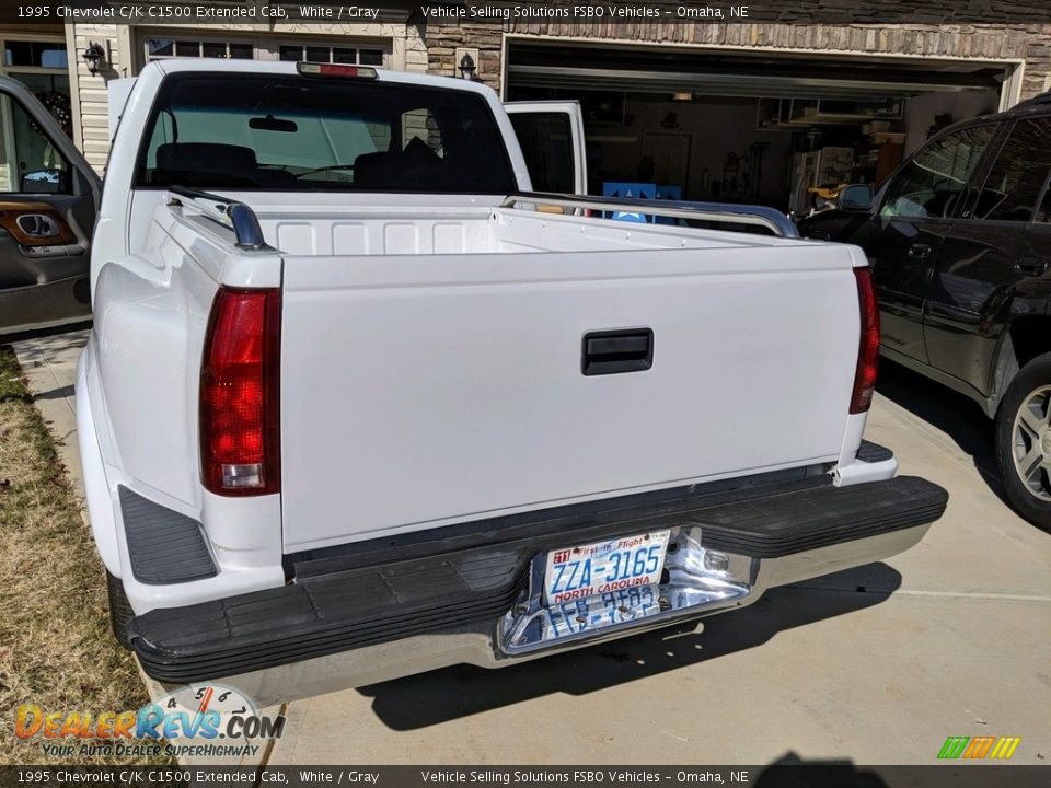 1995 Chevrolet C/K C1500 Extended Cab White / Gray Photo #5