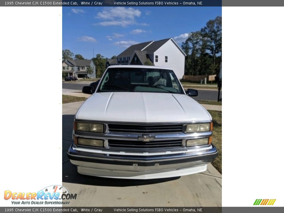 1995 Chevrolet C/K C1500 Extended Cab White / Gray Photo #6