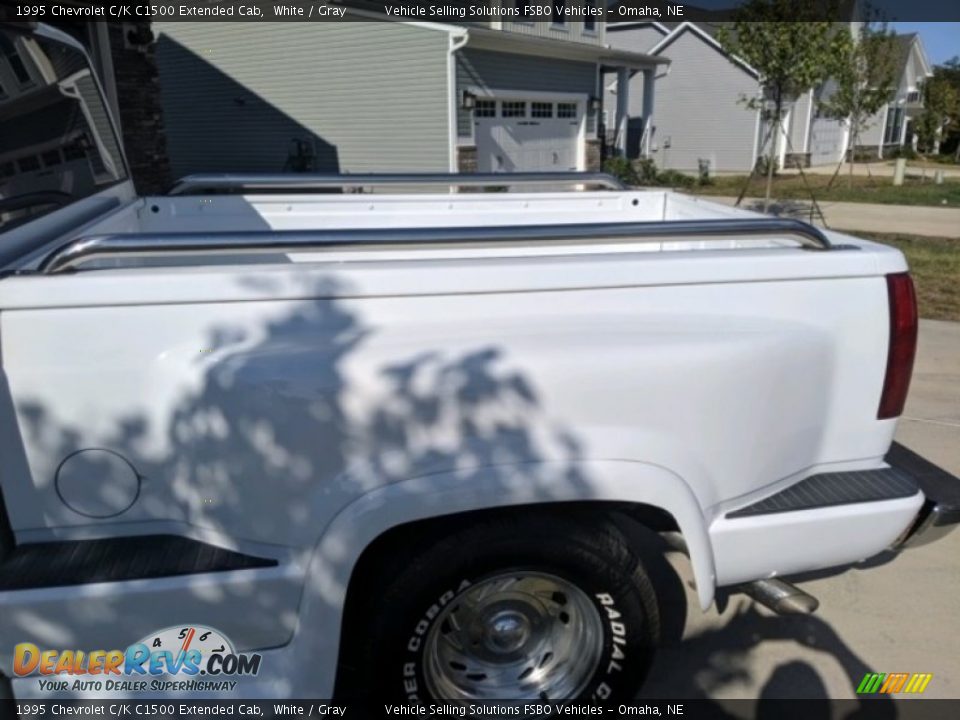 1995 Chevrolet C/K C1500 Extended Cab White / Gray Photo #7