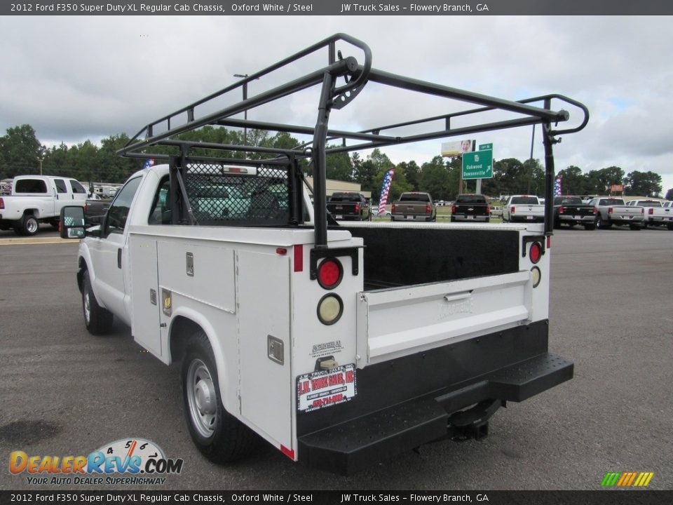 2012 Ford F350 Super Duty XL Regular Cab Chassis Oxford White / Steel Photo #3