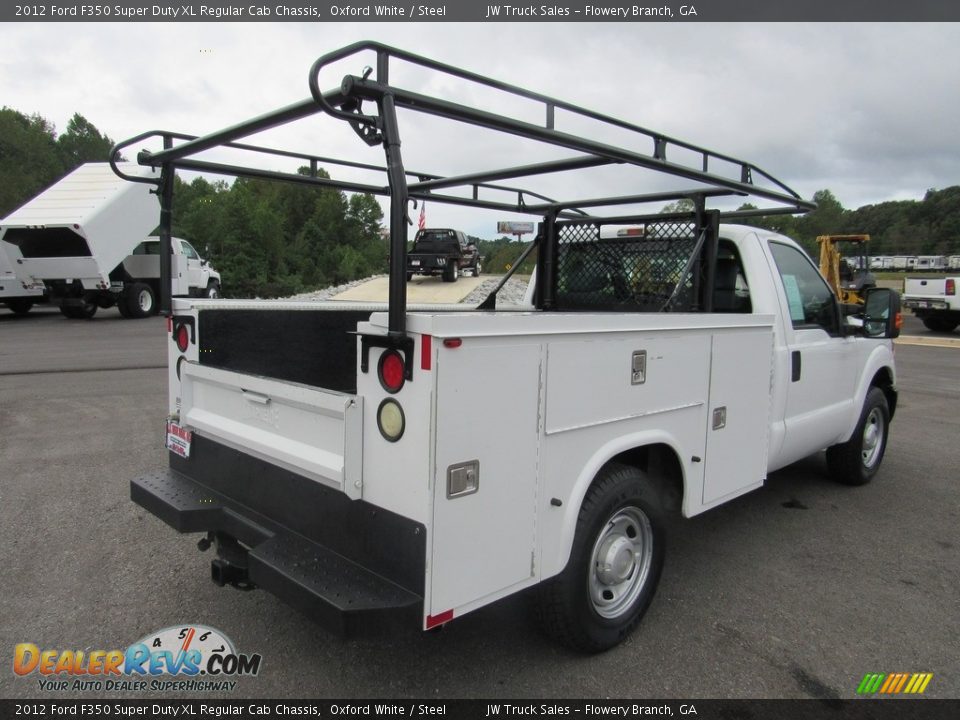 2012 Ford F350 Super Duty XL Regular Cab Chassis Oxford White / Steel Photo #5